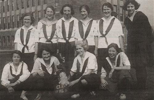 Girls 1921 Basketball team. 